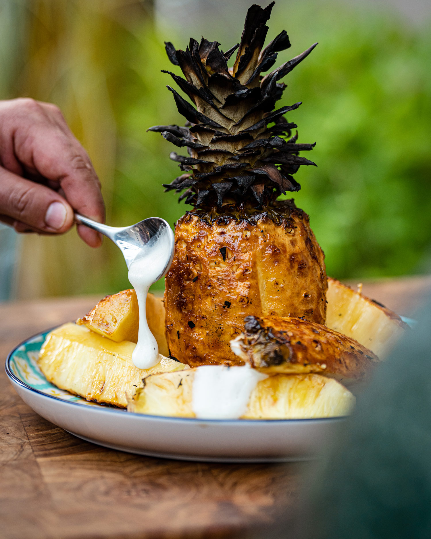 Rotisserie Rum Glazed Pineapple